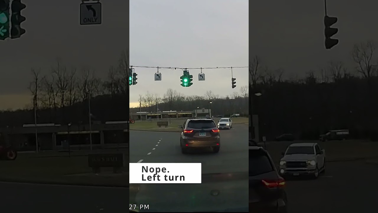 SUV driver is too lazy to signal turn #distracteddriving #baddriving #fail #dashcam