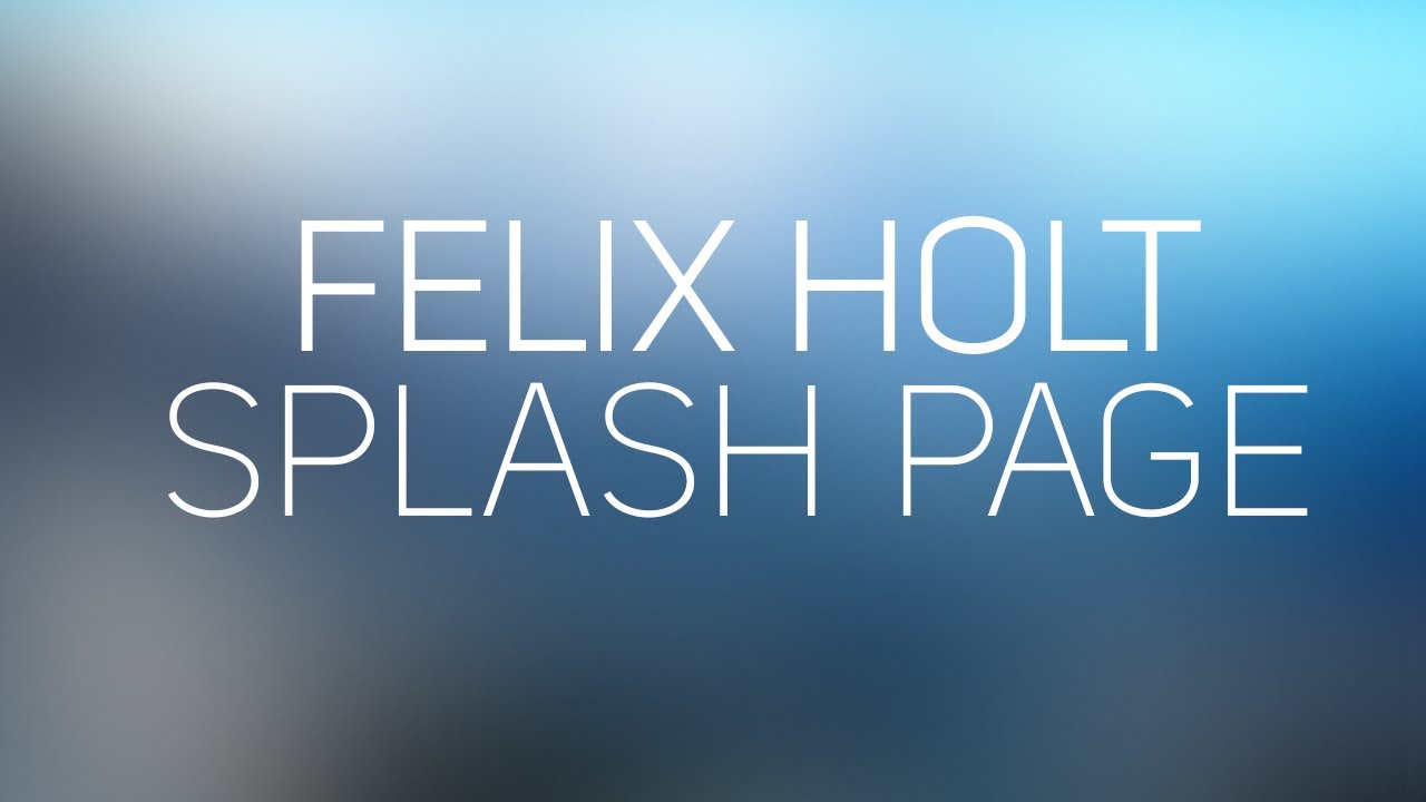 Felix Holt Splashpage