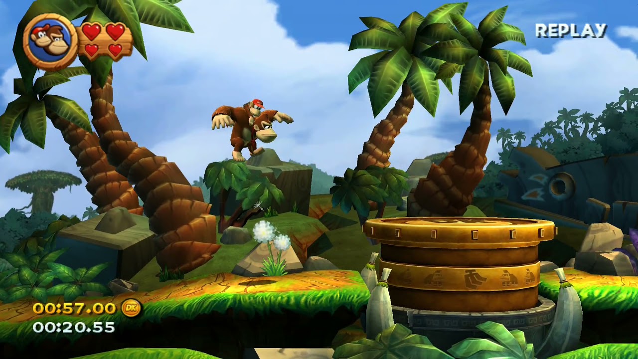 DKCR: 1-1 Jungle Hijinxs 00:49.85 (TAS)