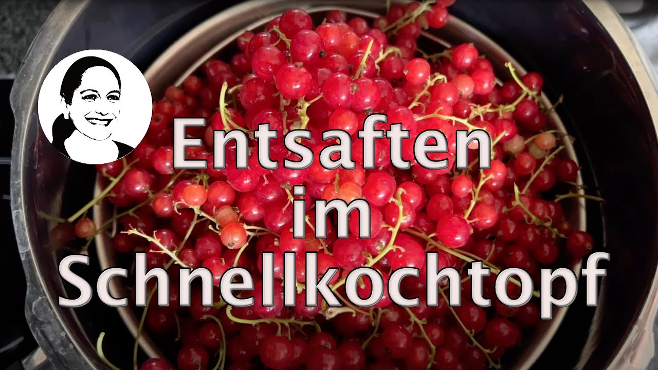 Schnellkochtopf: Entsaften auch ohne Zucker - So einfach geht's!