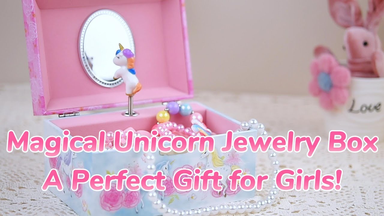 Magical Unicorn Musical Jewelry Box-Perfect Gift for Girls Enchanting Music and Delightful Surprises