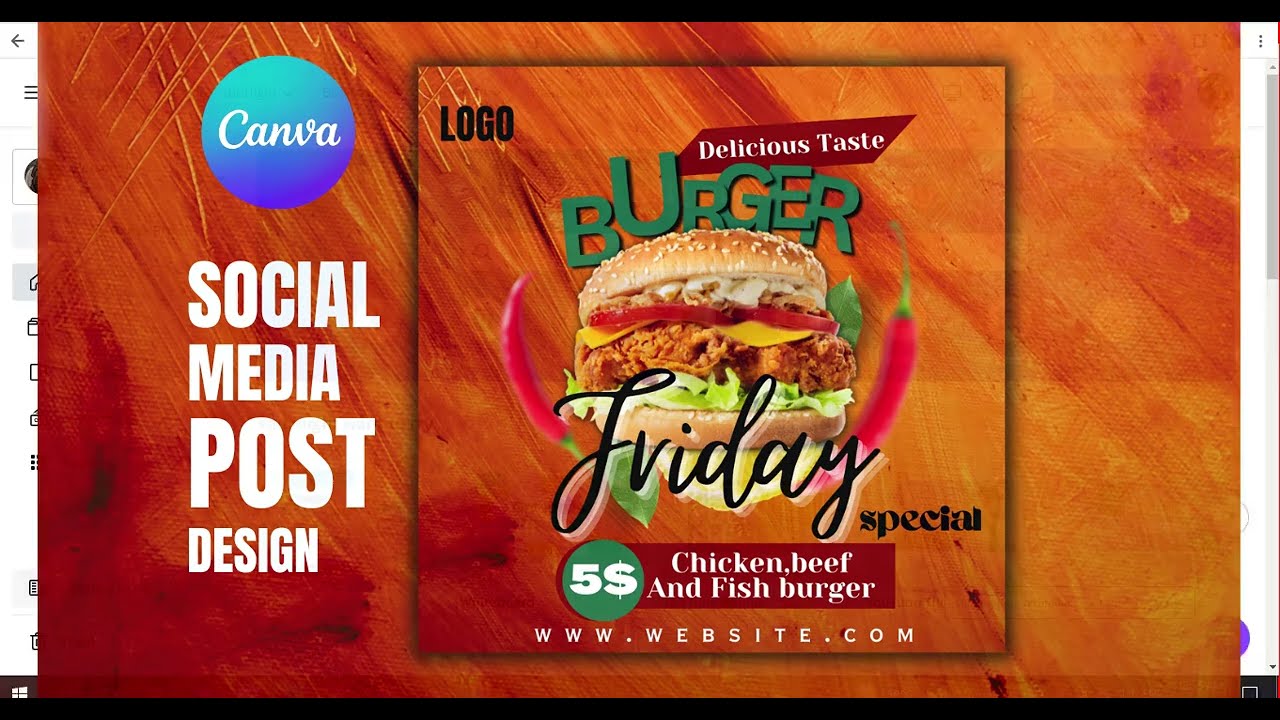 social media post design canva | social media post design tutorial | canva tutorial by FSA Creator21