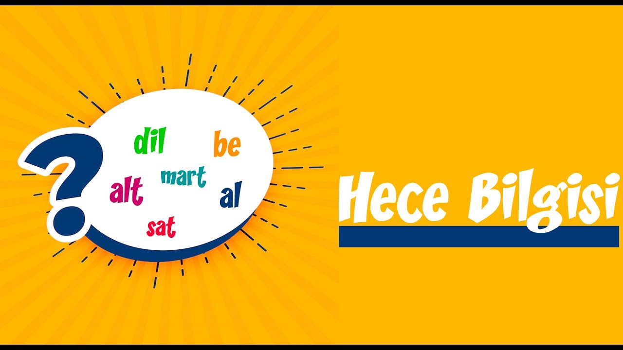 Hece Nedir? &Ccedil;eşitleri Nelerdir? | Hece Bilgisi | T&uuml;rk&ccedil;e 3. Sınıf