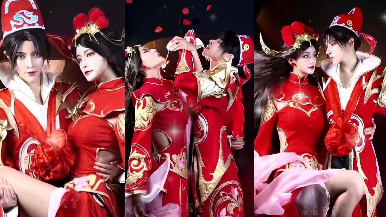 【抖音】夙胤言生Cosplay | 唐三，曜 | 言生和小慧君的情侣档 | Cosplay 系列😍