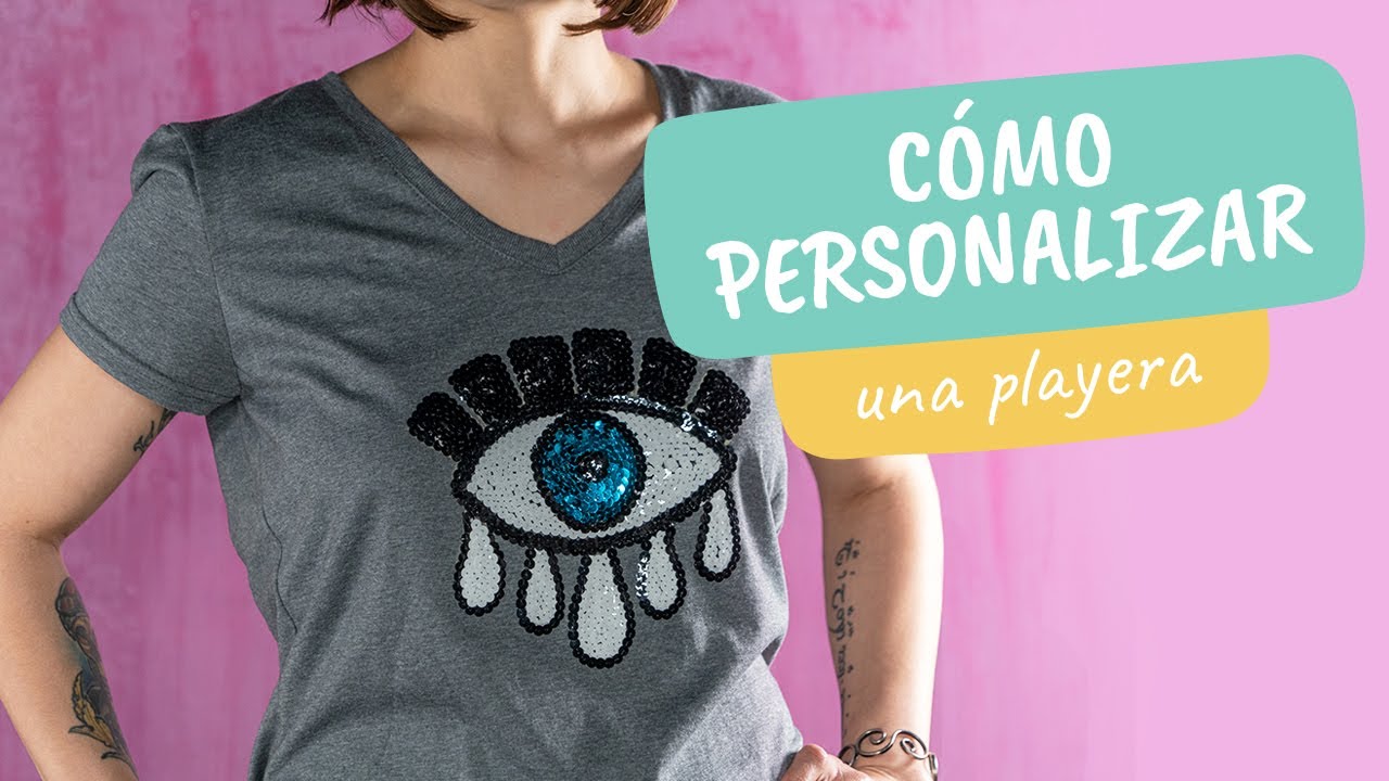 Cómo personalizar una playera con lentejuelas