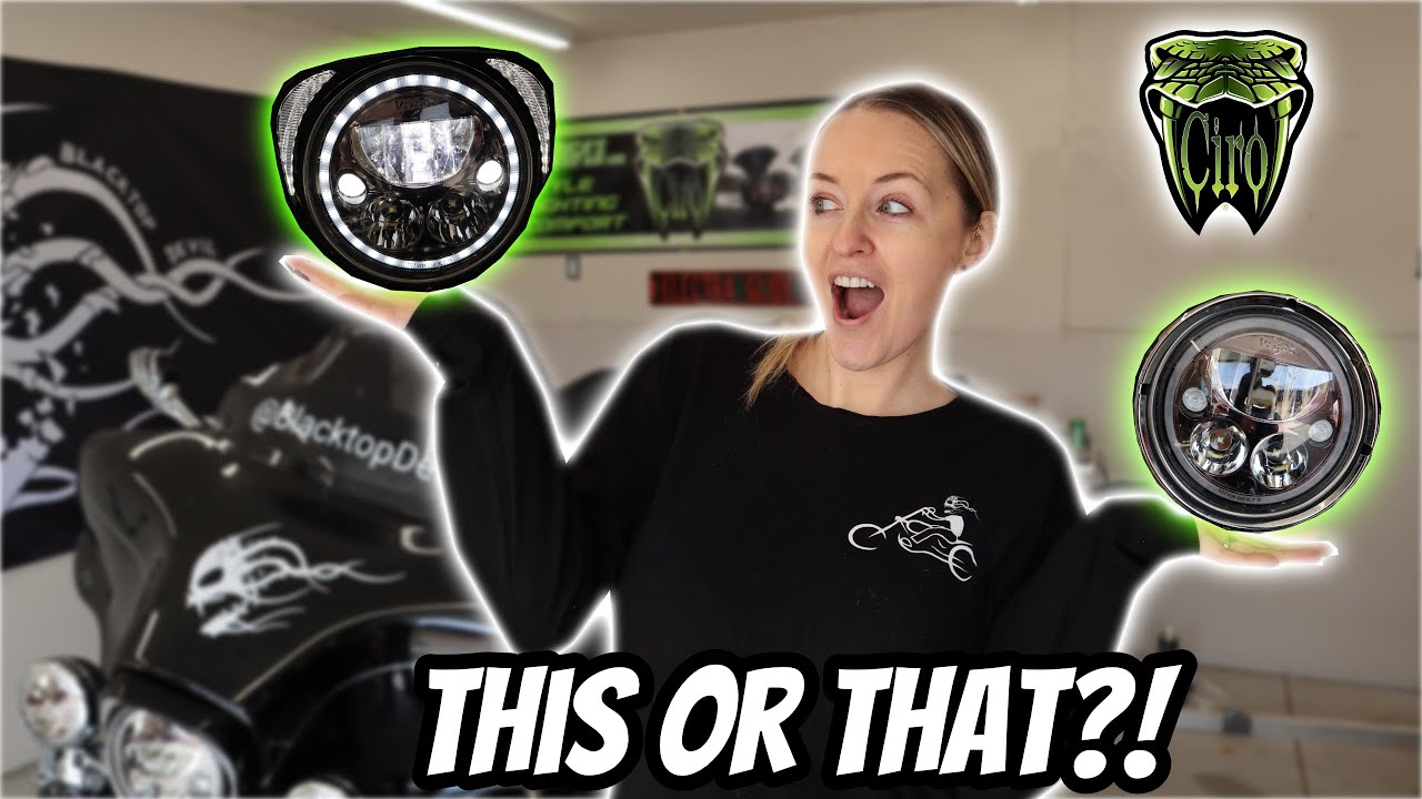Ciro3D Fang headlight bezel install  for your Harley Davidson