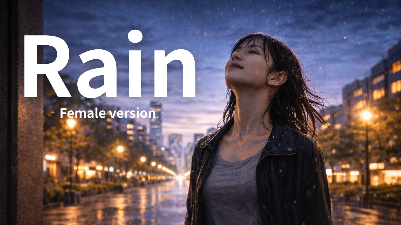 Rain ～Female Version～｜降り止まない悔しさを、夜明けの雨が流していく【自作詩アーカイブ 第6弾】