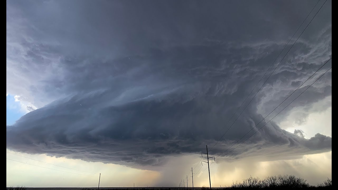 GIANT ROTATING STORM! STORM CHASING IN OKLAHOMA