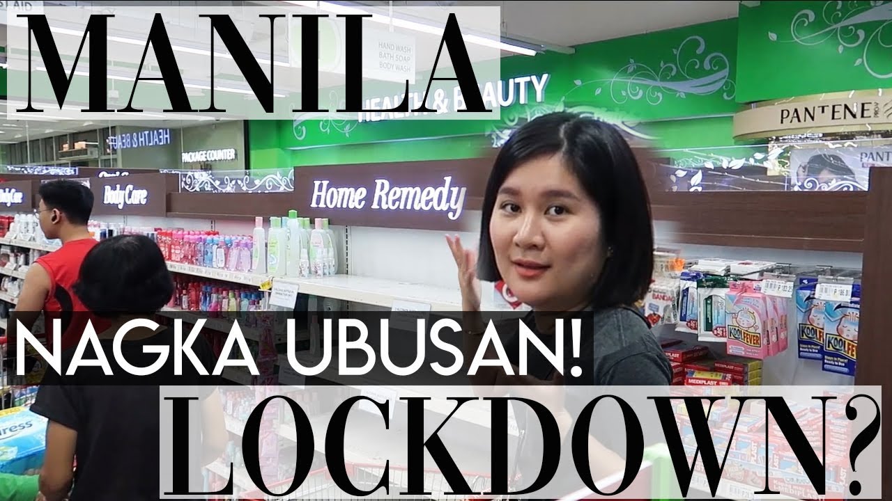 METRO MANILA LOCKDOWN? NagkakaUBUSAN na sa GROCERY!!! | Kris Lumagui