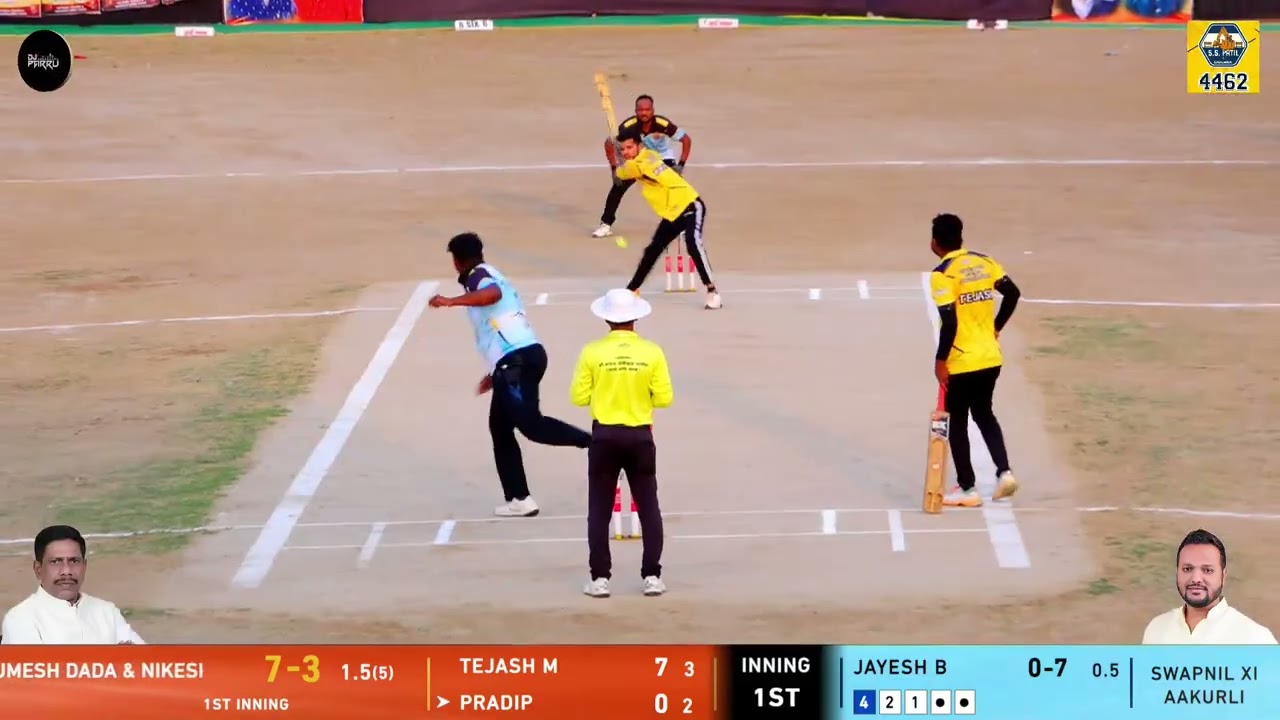 Aai gavadevi swa. Umesh dada & nikesh 11 chinchvali VS Swapnil xi Aakurli MATCH AT स्व.एस.एस पाटील व