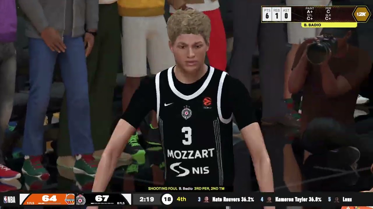 Realistic NBA 2K26 EuroLeague Mod with Commentary | Valencia Basket vs Partizan