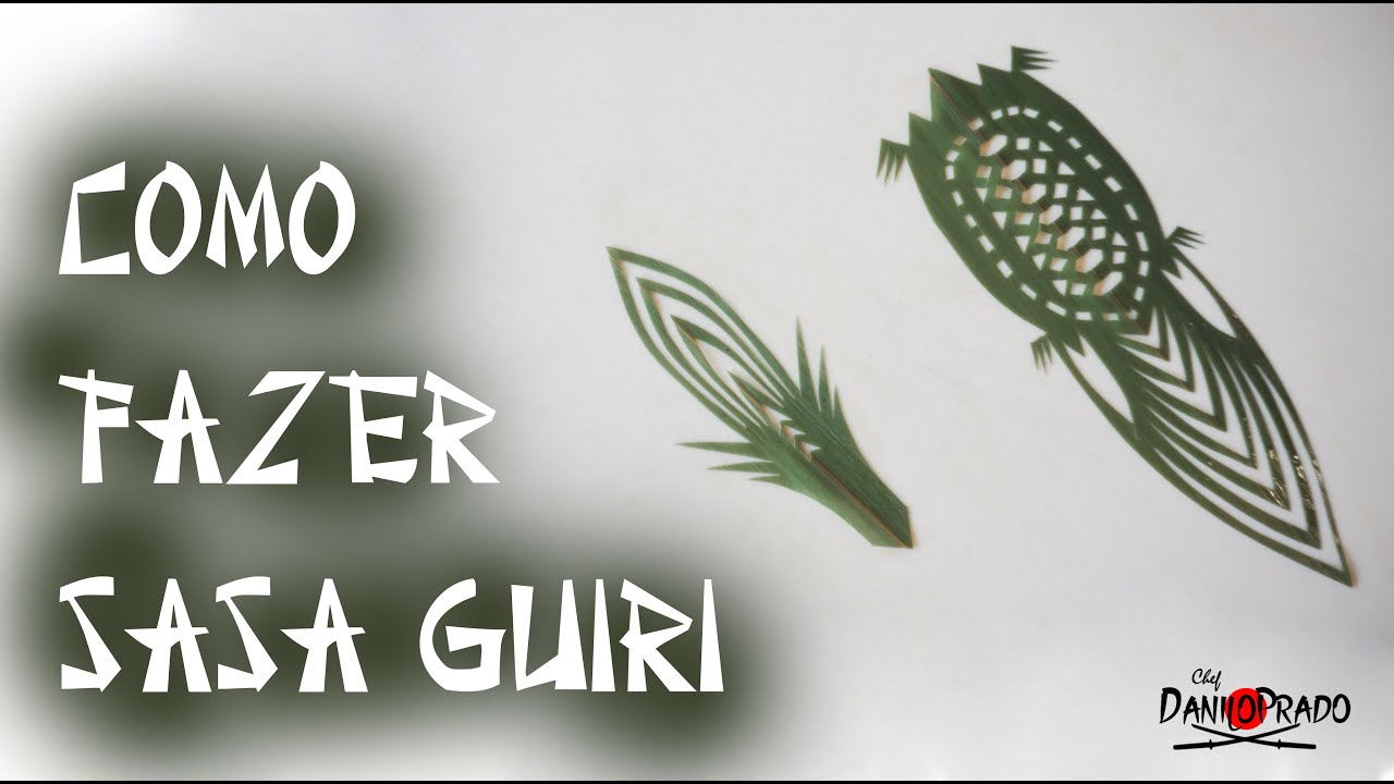 COMO FAZER SASA GIRI | ESCULTURAS EM FOLHAS DE BAMBU