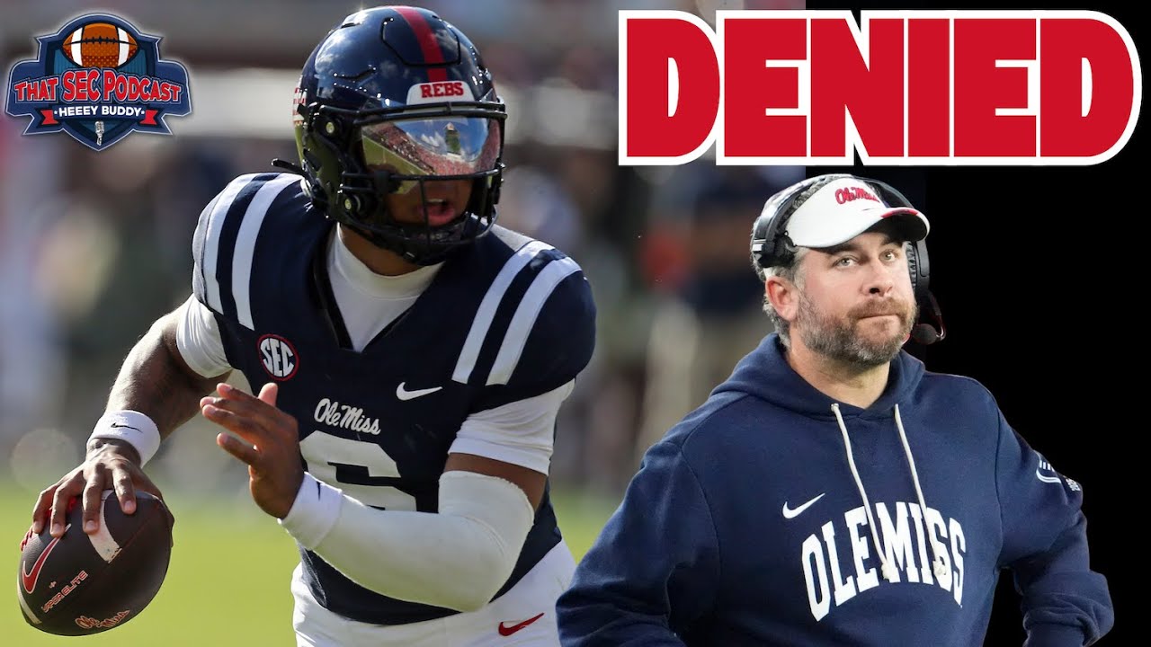 NCAA отклонила запрос квотербека Ole Miss Тринидада Чамблисса на освобождение от ограничений.
