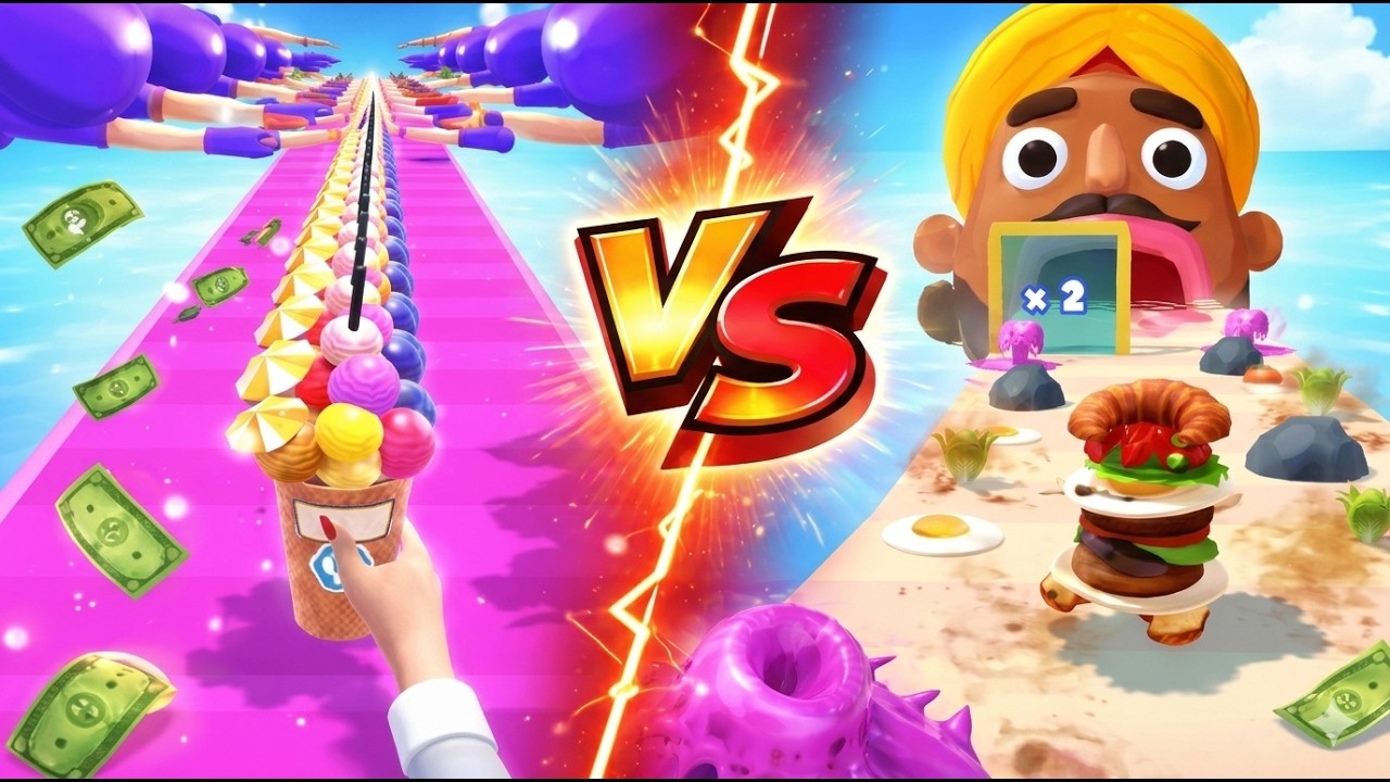 Coffee Stack Vs Sandwich Runner - Satisfying Gameplay Walkthrough - All Level Max Tiktok