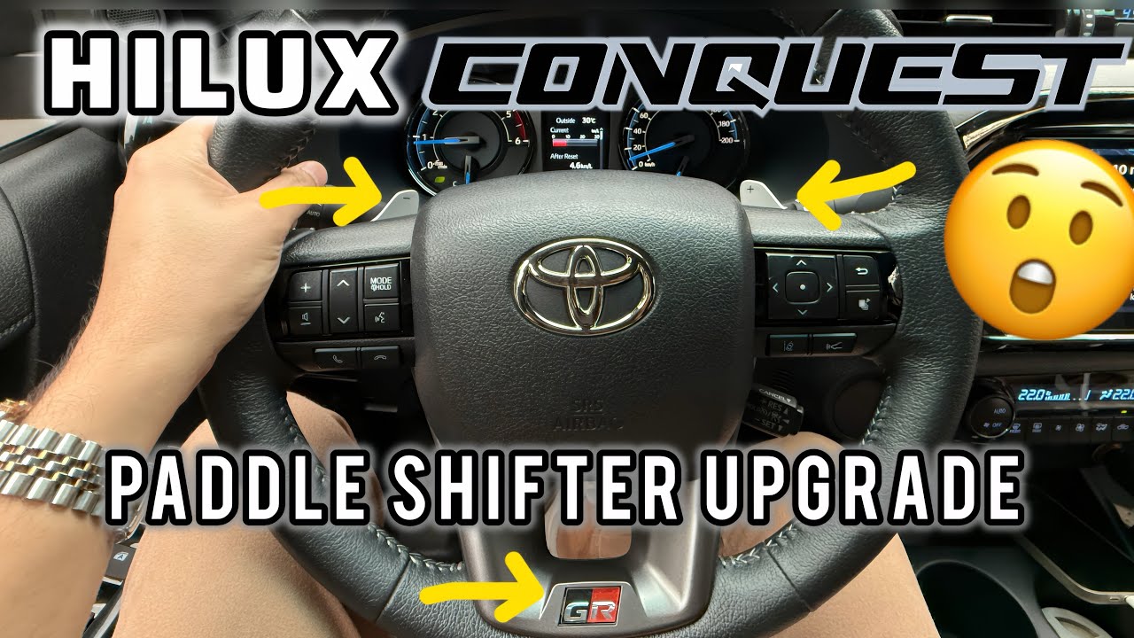 Toyota Hilux Conquest Paddle Shifter + GR Bracket Installation (Step-by-Step Guide)