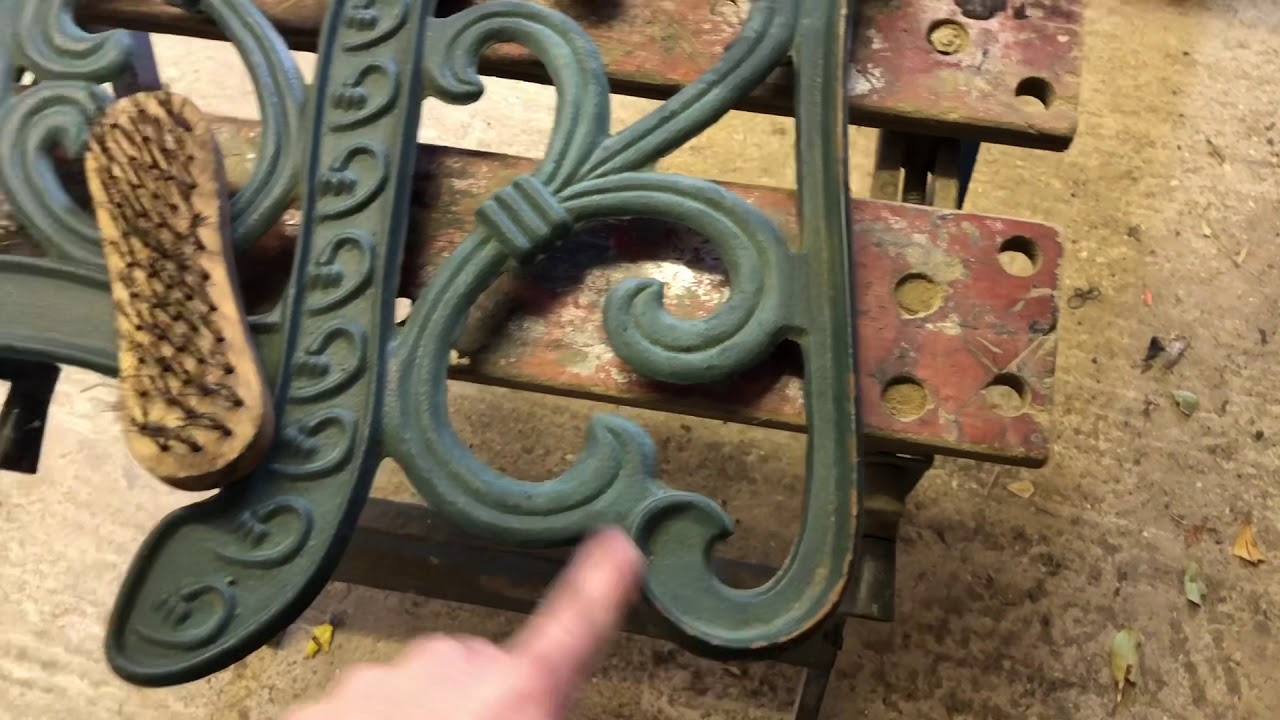 Restoring a vintage cast iron garden chair