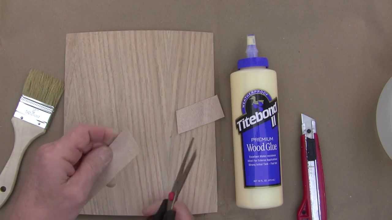 Gluing Wood Veneers With Carpenter's Glue At Veneer-Factory-Outlet.com