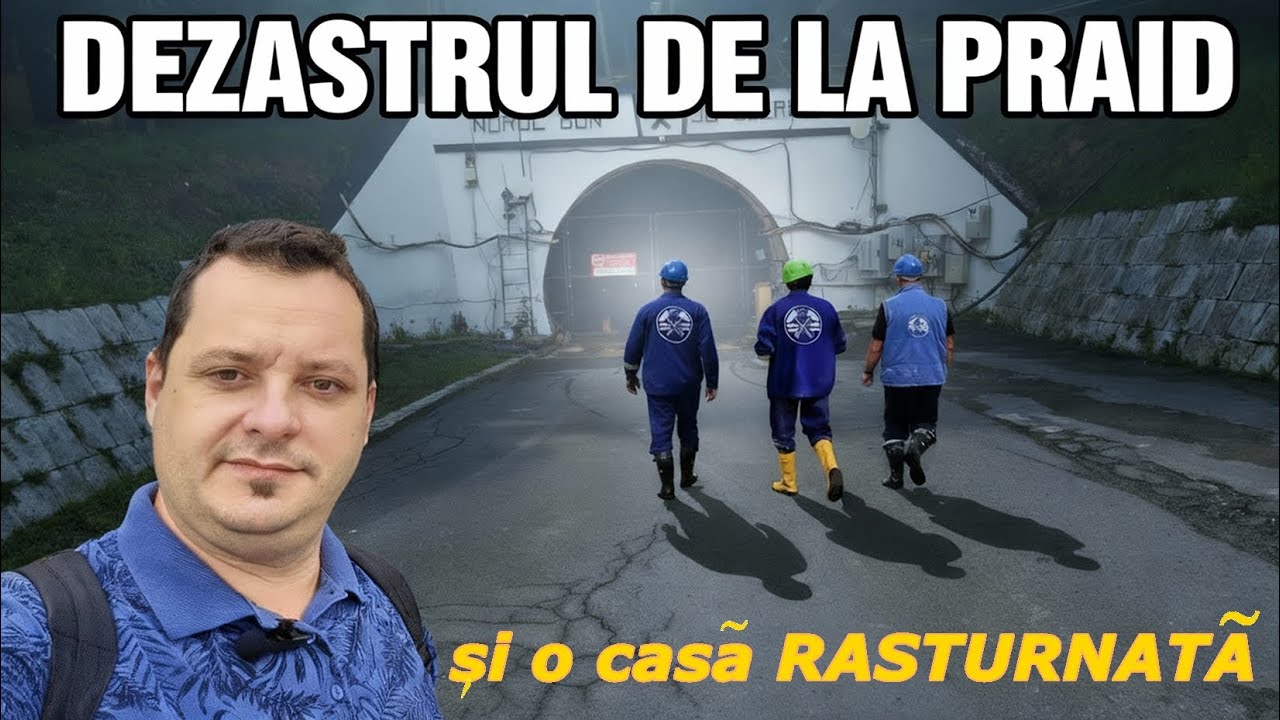 Salina Praid &icirc;nghițită de apă și o casă răsturnată