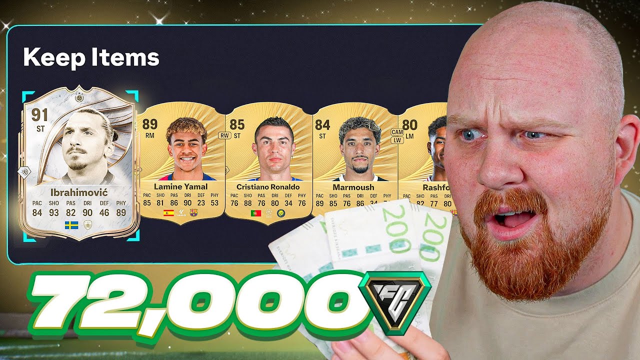 Jag packade äntligen EN SJUK SPELARE efter 72.000 FC POINTS...