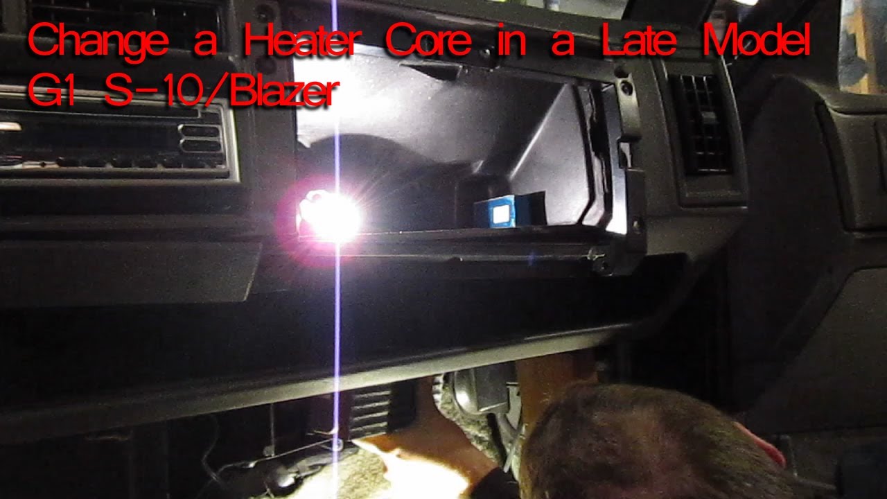 How to Change A Heater Core on a 1994 GMC Jimmy, (Chevy S-10, Blazer,  Oldsmobile Bravada)