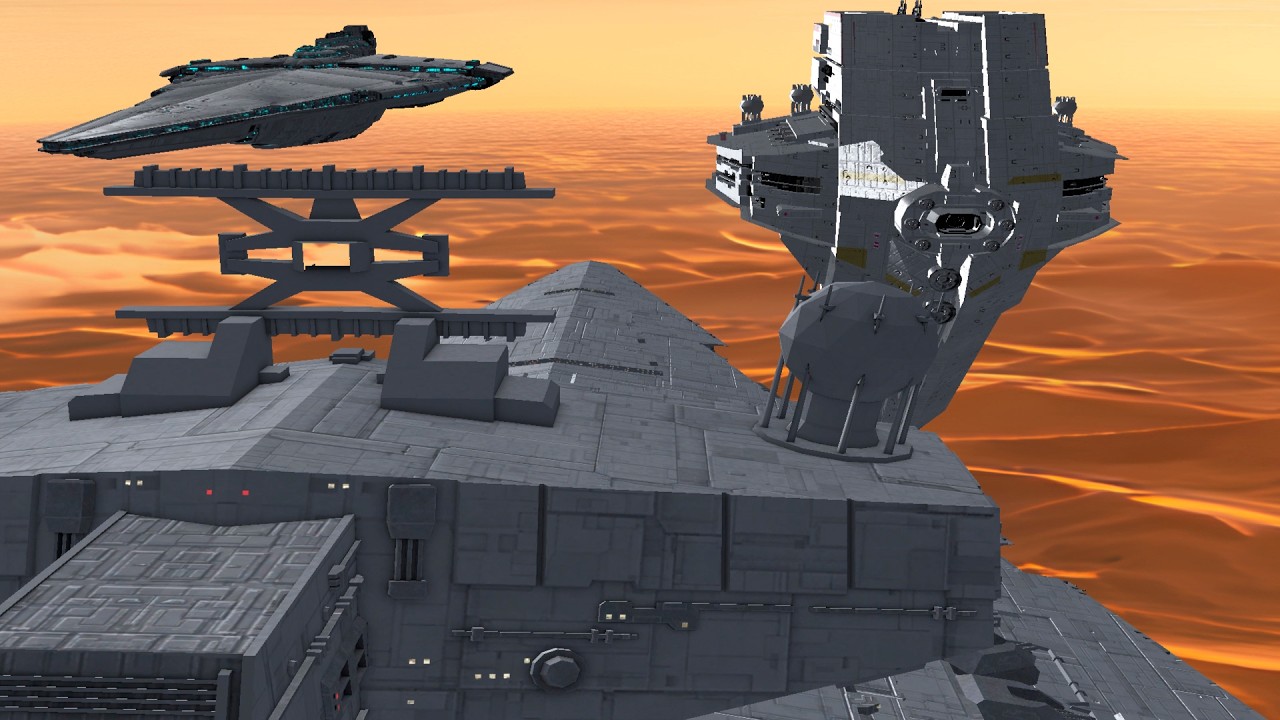 Nebula & Starhawk vs Imperial Star Destroyer Fleet | Star Wars Empire at War