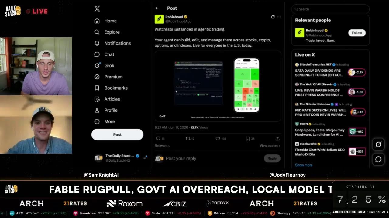 FABLE RUGPULL, GOVT AI OVERREACH, LOCAL MODEL TALK