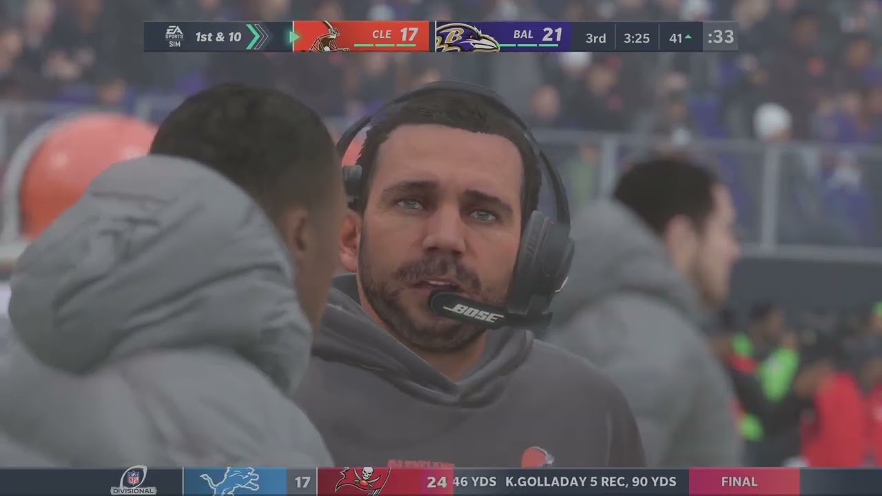Madden NFL 21 Franchise Mode – Baltimore Ravens vs Cleveland Browns, Divisional Round | 2nd Half