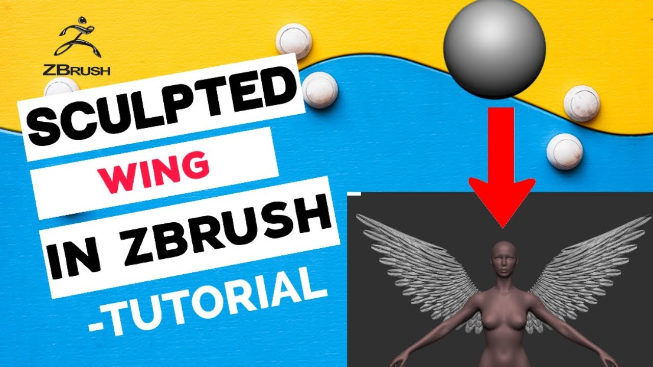 Sculpted Wing in Zbrush tutorial | Easy way to create | Helpful tips you need to know | 3d model