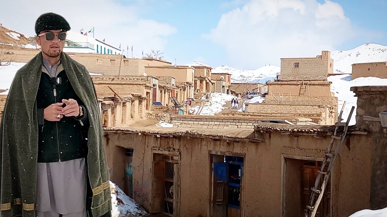 گزارش و تصویربرداری از برفباری قشنگ اخیر#برفباری_دوشنبه_چهل باغتوی پشی_جاغوری.