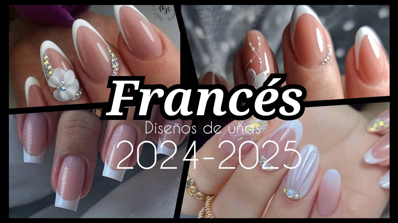DISEÑOS DE UÑAS ESTILO FRANCÉS 2024-2025 #nails #uñasdemoda #nailsdesing #nailspolish #uñasdecoradas