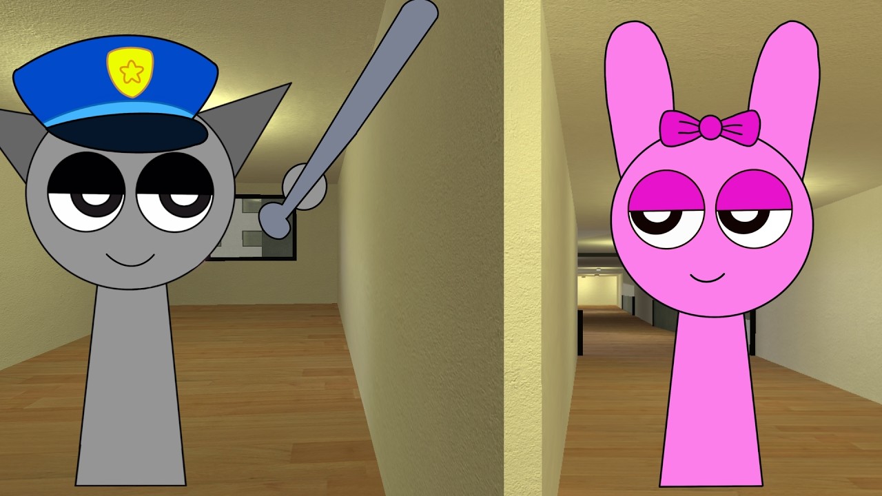 Pinki Has Escaped, Gray Police Are Trying to Catch Her | Sprunki In Garry's Mod