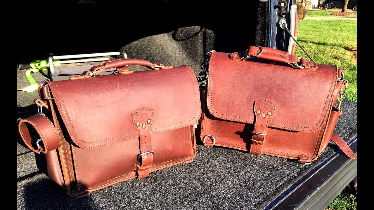 Saddleback Slim Briefcase Vs Large Satchel