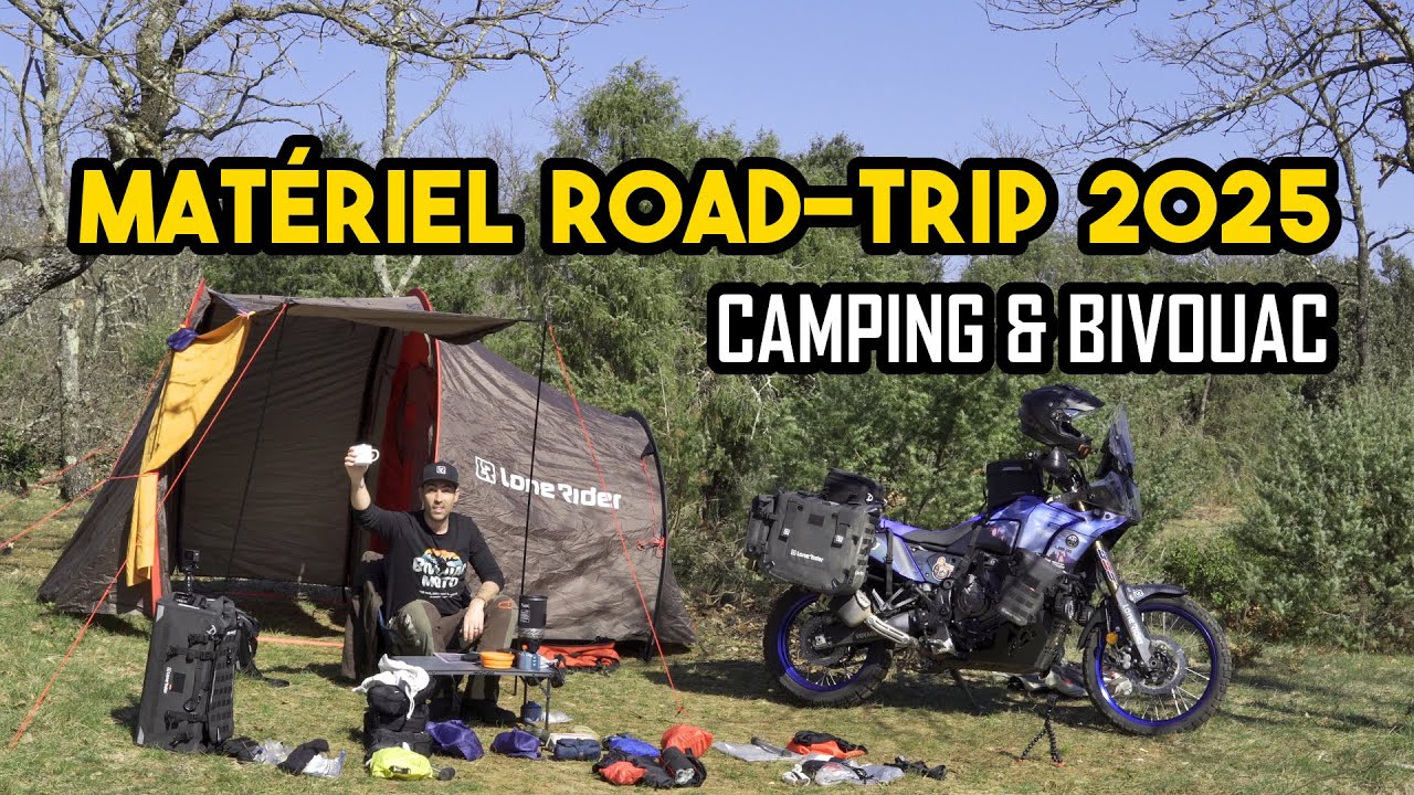 MATÉRIEL road trip moto 2025 : la CHECK-LIST ULTIME pour camping ou bivouac