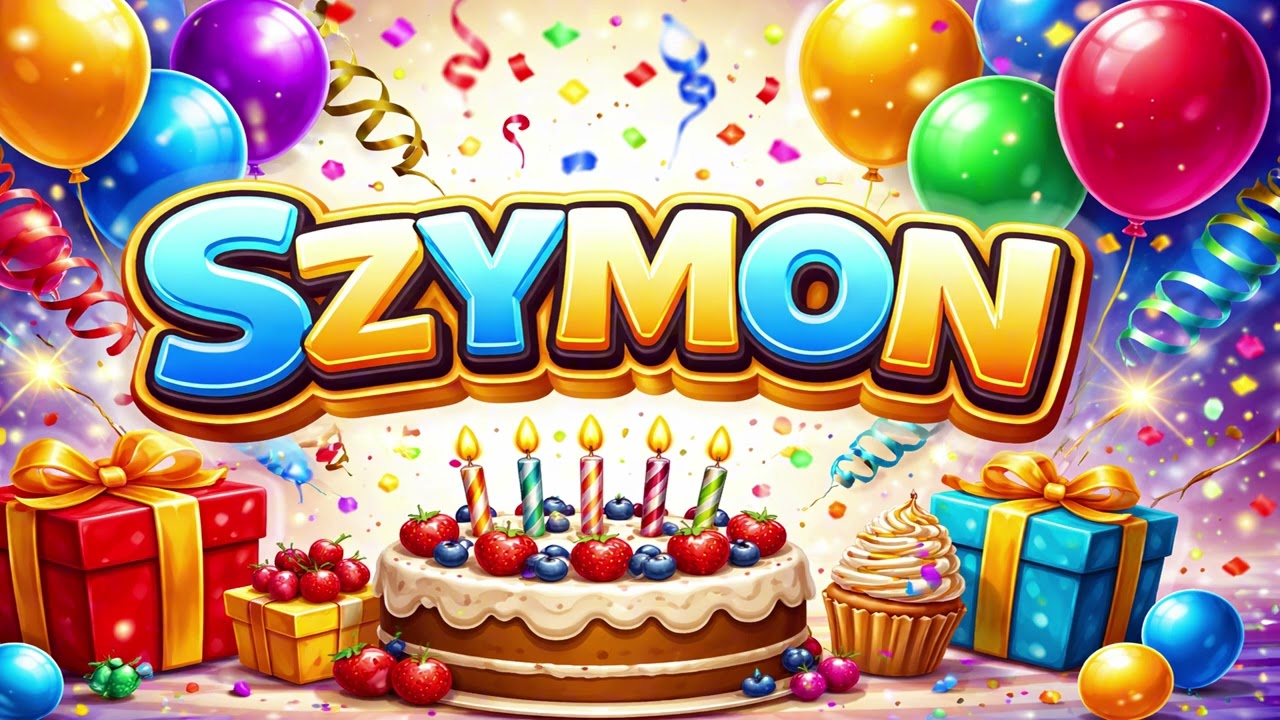 🎉 STO LAT DLA SZYMONA 🎂 | Urodziny & Imieniny | Wzruszająca piosenka z życzeniami
