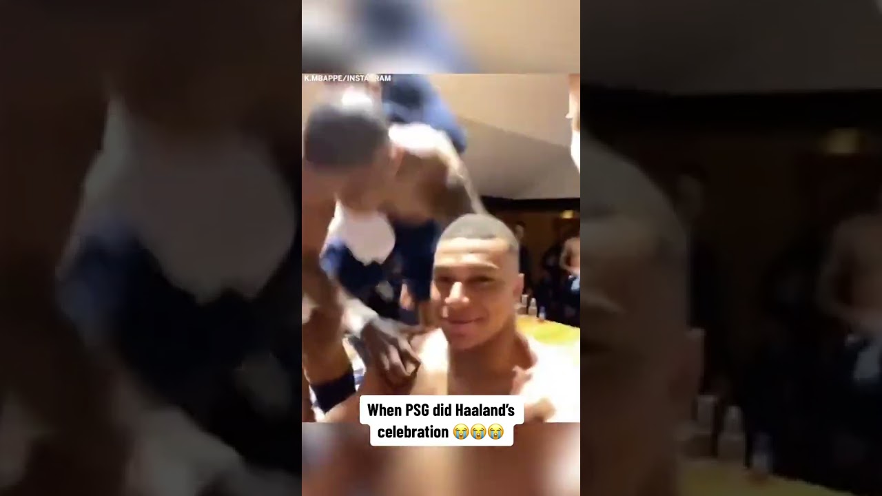 Never forget when Mbappe did Haaland&rsquo;s celebration 😂 (via k.mbappe/IG)&nbsp;#shorts