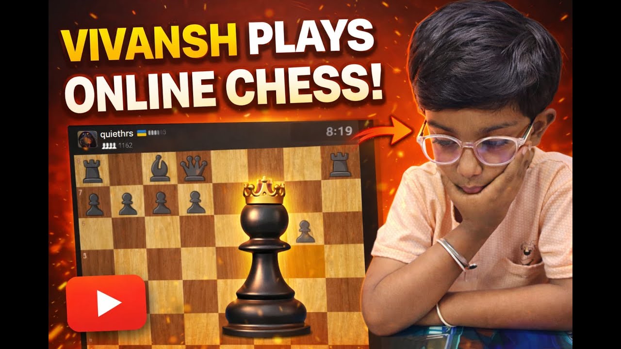 “5-Year-Old Vivansh Shocks Opponent Playing Online Chess ♟️🔥”