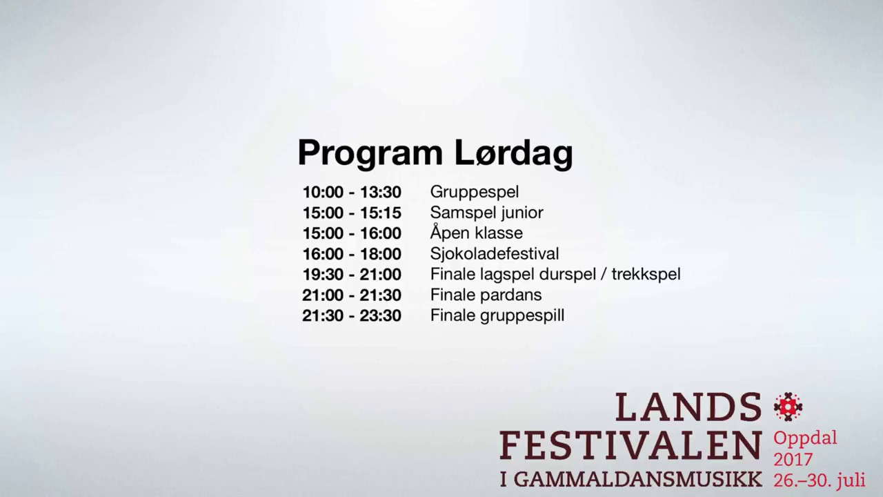 Landsfestivalen 2017 (Lørdag)