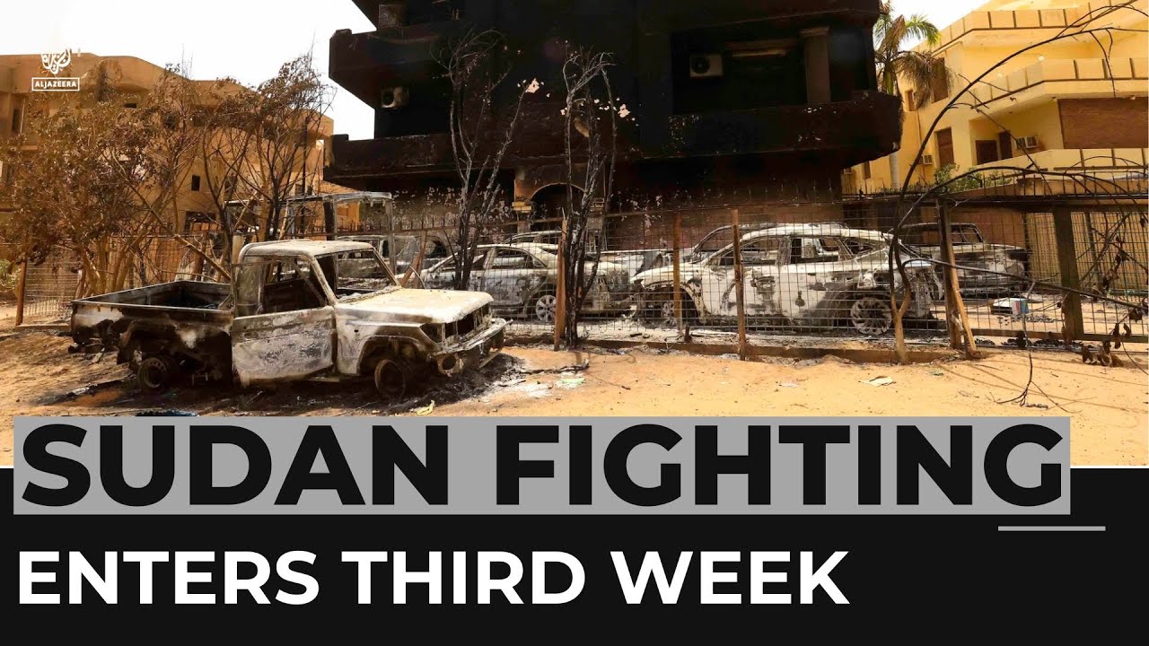 Intense fighting as power struggle in Sudan enters third week
