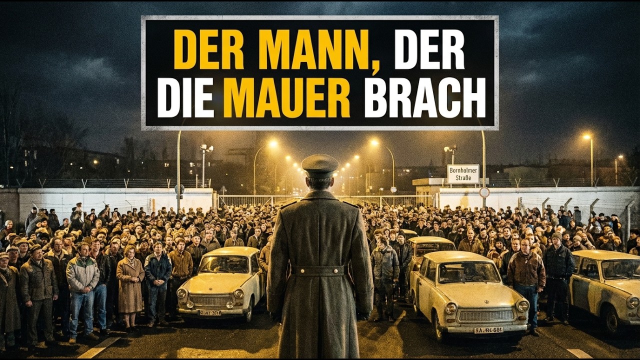 9. November 1989 Der Stasi-Offizier, der die Mauer öffnete