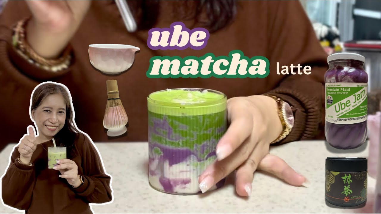 Make Ube Matcha Latte with me! 🍵 | Mommy G