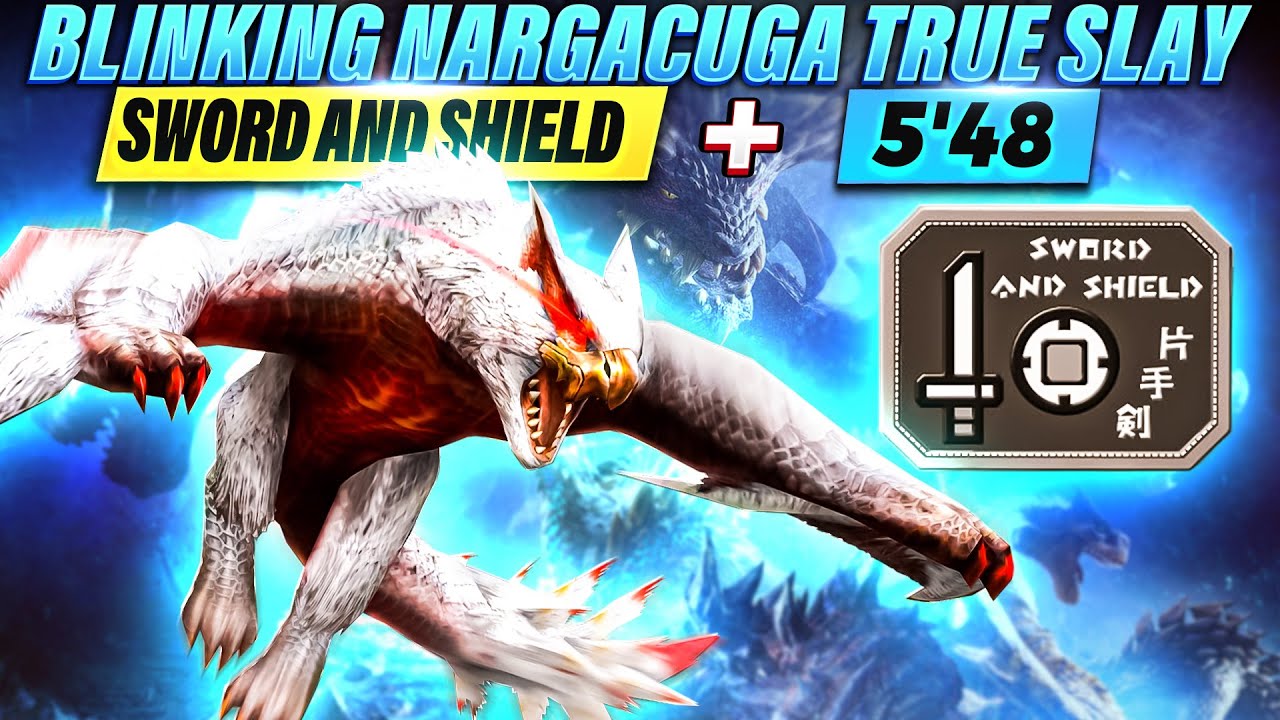 [MHF-Z] Blinking Nargacuga - True Slay 5'48 | Sword and Shield