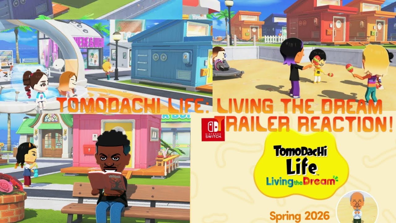 Reacting to the new Tomodachi Life: Living the Dream Trailer