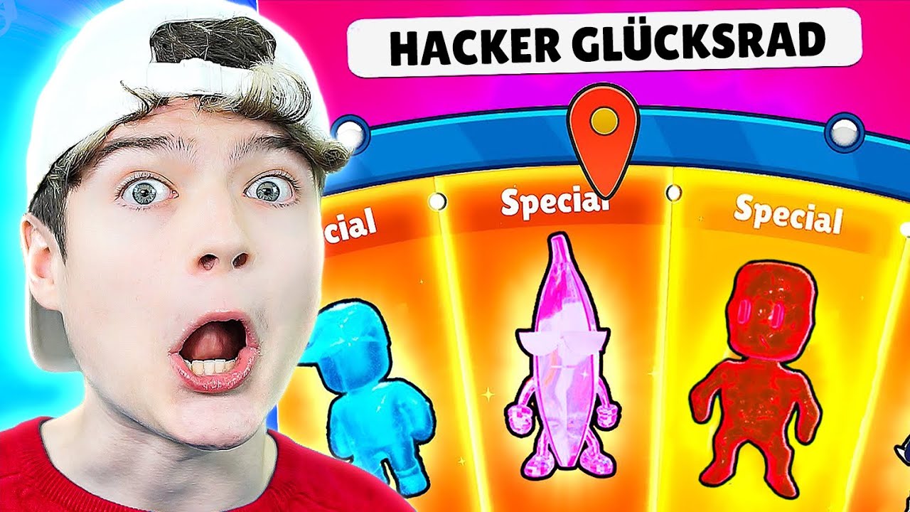 Ich DREHE das HACKER GLÜCKSRAD und das geschah... in Stumble Guys