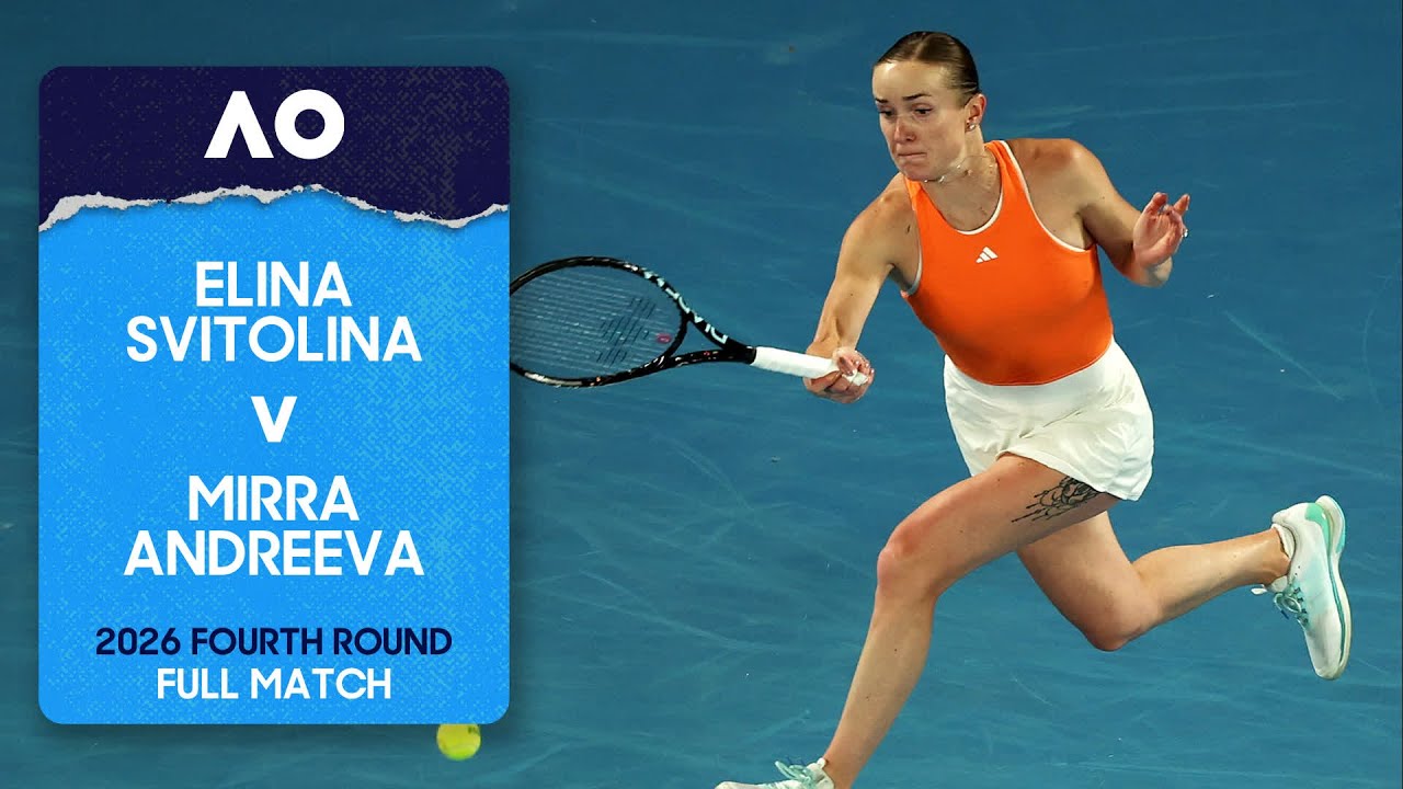 Elina Svitolina v Mirra Andreeva Full Match | Australian Open 2026 Fourth Round