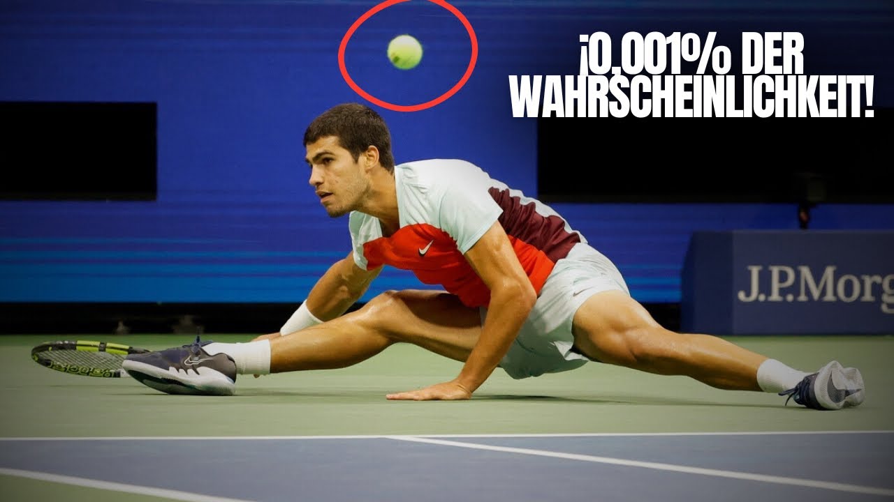 Die unglaublichsten gesicherten Punkte im Tennis (0,001% Chance)