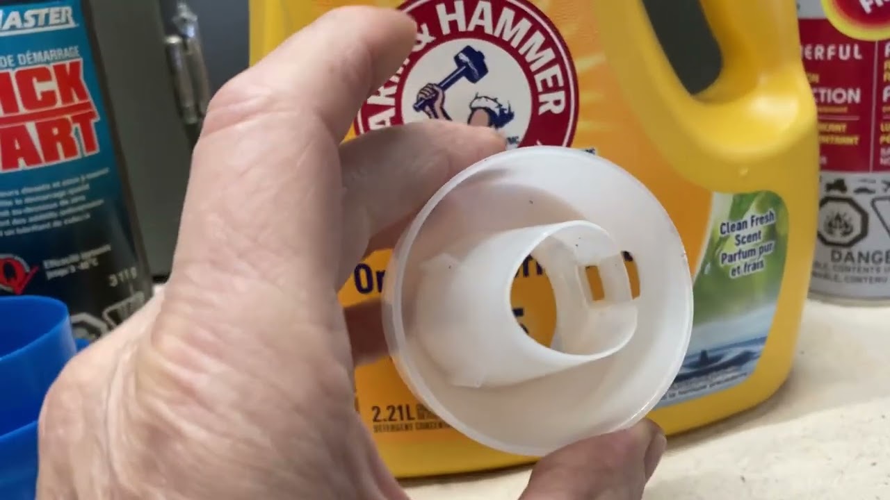 Make a great cutting oil holder from recycled plastic containers.