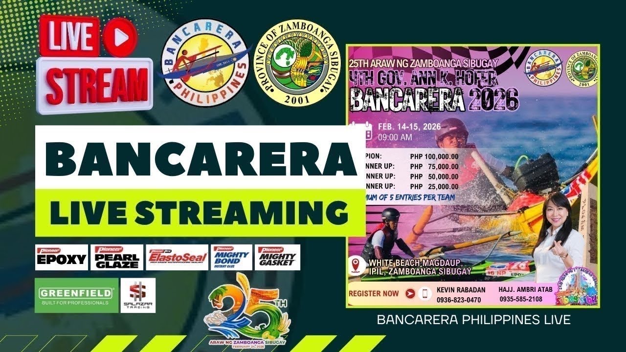 4th Gov. Ann K Hofer Bancarera 2026 | Zamboanga Sibugay #BancareraPhilippinesLive #ZamboangaSibuga