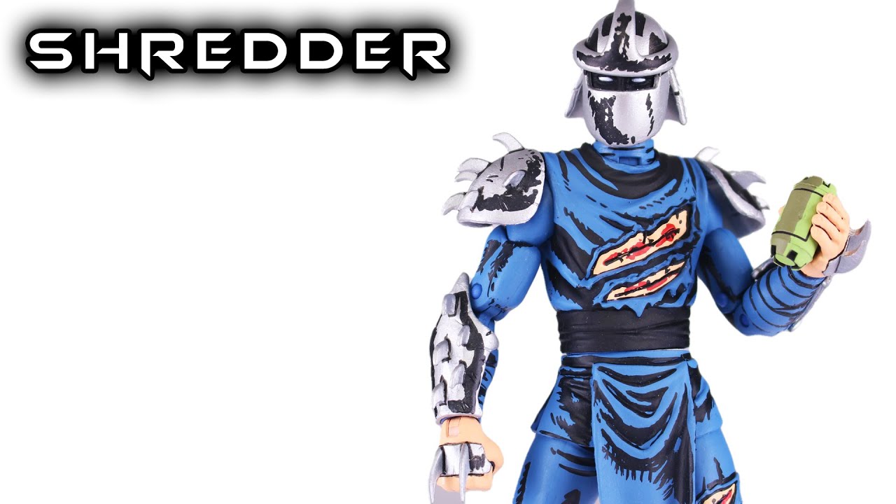NECA SHREDDER (Battle Damage) Teenage Mutant Ninja Turtles Mirage Comics Action Figure Review