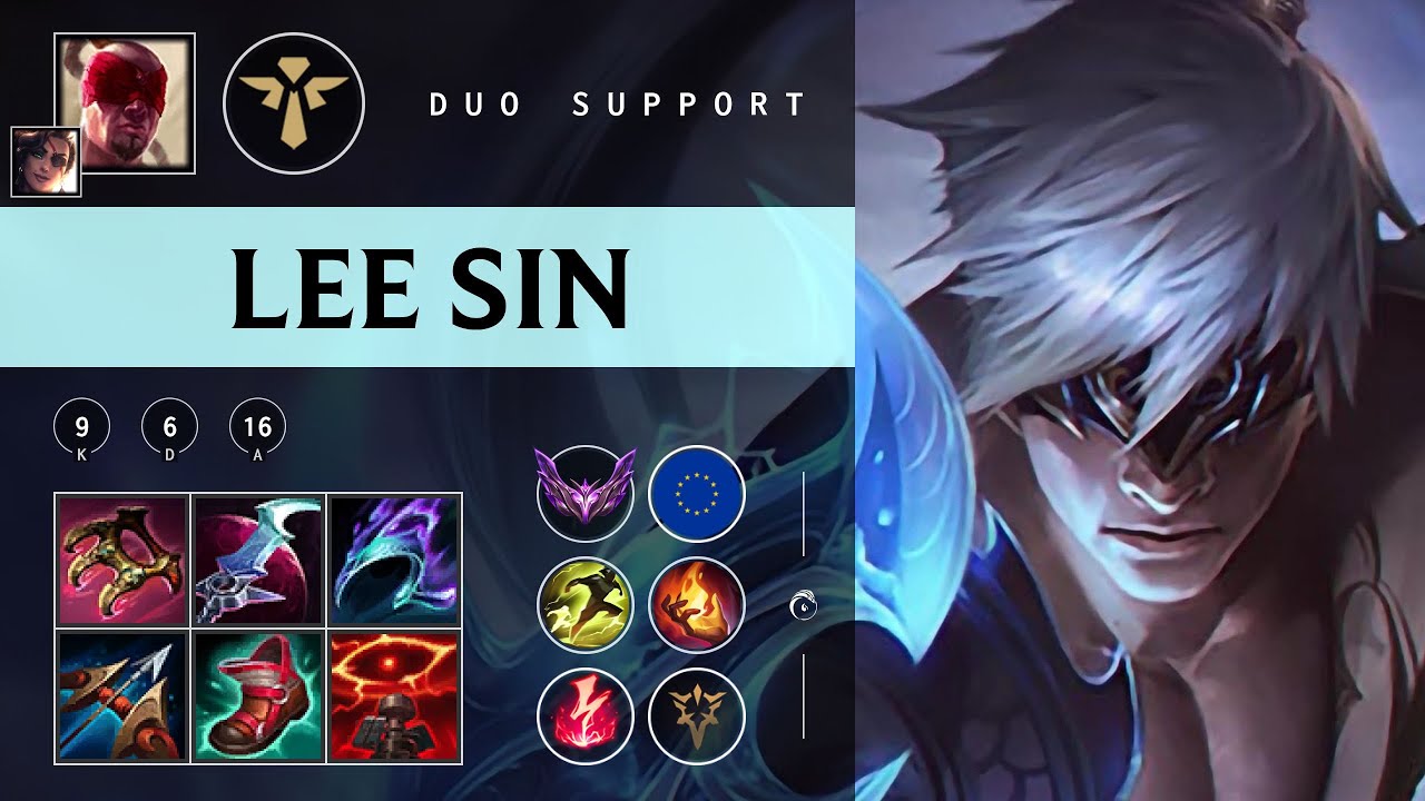 Lee Sin Support vs Rakan - EUW Master Patch 25.23