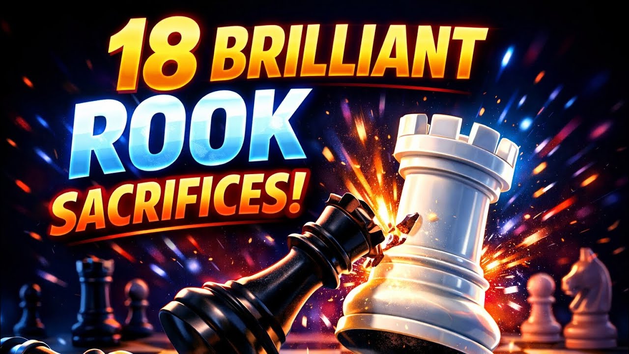 18 Brilliant Rook Sacrifices That Will Blow Your Mind 🤯♜ #chess #rook #brilliancy #chesssacrifice 